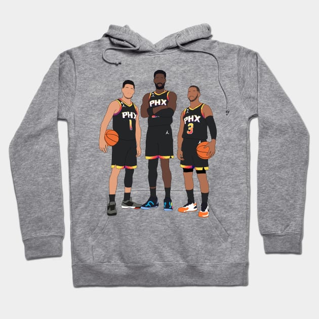 Phoenix Basketball Big 3 Hoodie by Hevding